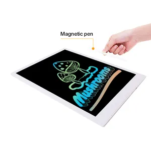 Kidsbud Tablet menulis Lcd portabel, papan gambar warna-warni 13 inci kualitas tinggi dengan pena magnetik