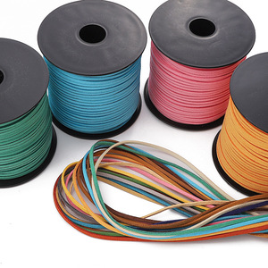 Large package of Korean suede <b>rope</b>, 3mm braided necklace cord, <b>bracelet</b> cord, whole roll of material for DIY jewelry making. - Product Image 5