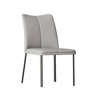 Chaise de salle à manger moderne en métal rembourrée avec dossier pour hôtel et bureau