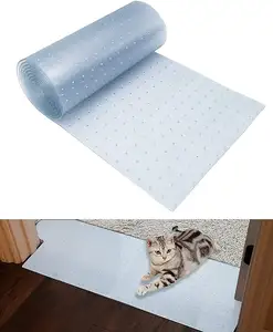 8.2Ft Cat Carpet Protector for Indoor Non-Slip Floor Runner Stop Cats from Scratching Rugs at Doorway