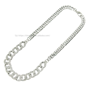 สร้อยคอผู้ชายแบบ Cuban Chain Splicing, เครื่องประดับสแตนเลสสำหรับผู้ชายและผู้หญิง สร้อยคอ Tanjing - Product Image 5