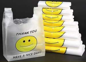 Bolsas de Tela Reciclables Tipo Camiseta con Asas de Longitud Completa, Color y Tamaño Personalizables, Material HDPE para Compras en Supermercados - Product Image 6