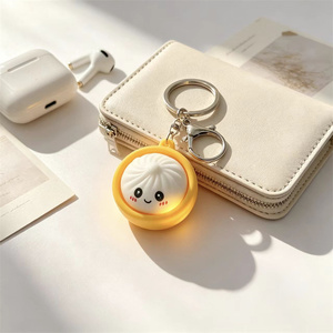 Glow Dumpling Keychains Lovely Baozi <b>Steamer</b> Random Color for GiftBags PartyFavors Wedding Favors for Guests Easy to Clean - Product Image 4