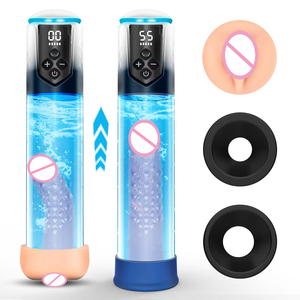 남성용 자동 흡입 음경 펌프 마스터베이터, 남성 성인용품 전동 성기 확대 진공 펌프 - Product Image 1