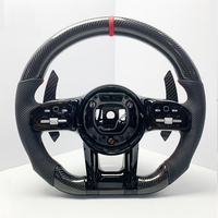 Volant en fibre de carbone pour Mercedes-Benz AMG C63 C43 G63 C300 Classe S W221 W116 W126 W140 W220 W222 W223 (Pièce de rechange)
