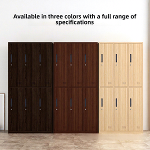 Minimalist Steel <strong>Wardrobe</strong> with 3 Doors and Lock Portable Design for Bedroom Gym Bathroom Office Employee Dormitory Use - Product Image 2