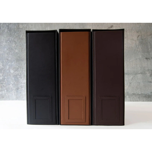 <span class=keywords><strong>Classeur</strong></span> à levier en cuir PU fait main de haute qualité <span class=keywords><strong>A4</strong></span> avec boîte <span class=keywords><strong>rigide</strong></span> – Organiseur de documents de bureau premium marron - Product Image 3