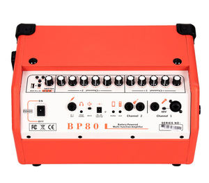 Amplificateur de guitare professionnel 100W rechargeable en métal pour extérieur, idéal pour le buskering, avec lecteur USB et woofer de 8 pouces – Fabrication d'instruments de musique - Product Image 5