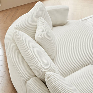 Fully Customizable Corduroy Compressed Pet-Friendly Teddy Convertible <b>Bed</b> Set for Hotels Living Rooms Modular Sectional <b>Sofa</b> - Product Image 5