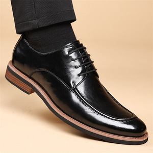 Mocasines de Vestir para Hombre, Parte Superior de PU, Transpirables, Impermeables, Antideslizantes, Cómodos, Resistentes, para Oficina, Bodas, Suela de Goma - Product Image 2