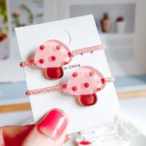 Bracelet élastique en Nylon <span class=keywords><strong>avec</strong></span> <span class=keywords><strong>faux</strong></span> fruits, attaches à <span class=keywords><strong>cheveux</strong></span>, nouvelle mode de haute qualité, design de fruits, couleur vive - Product Image 3