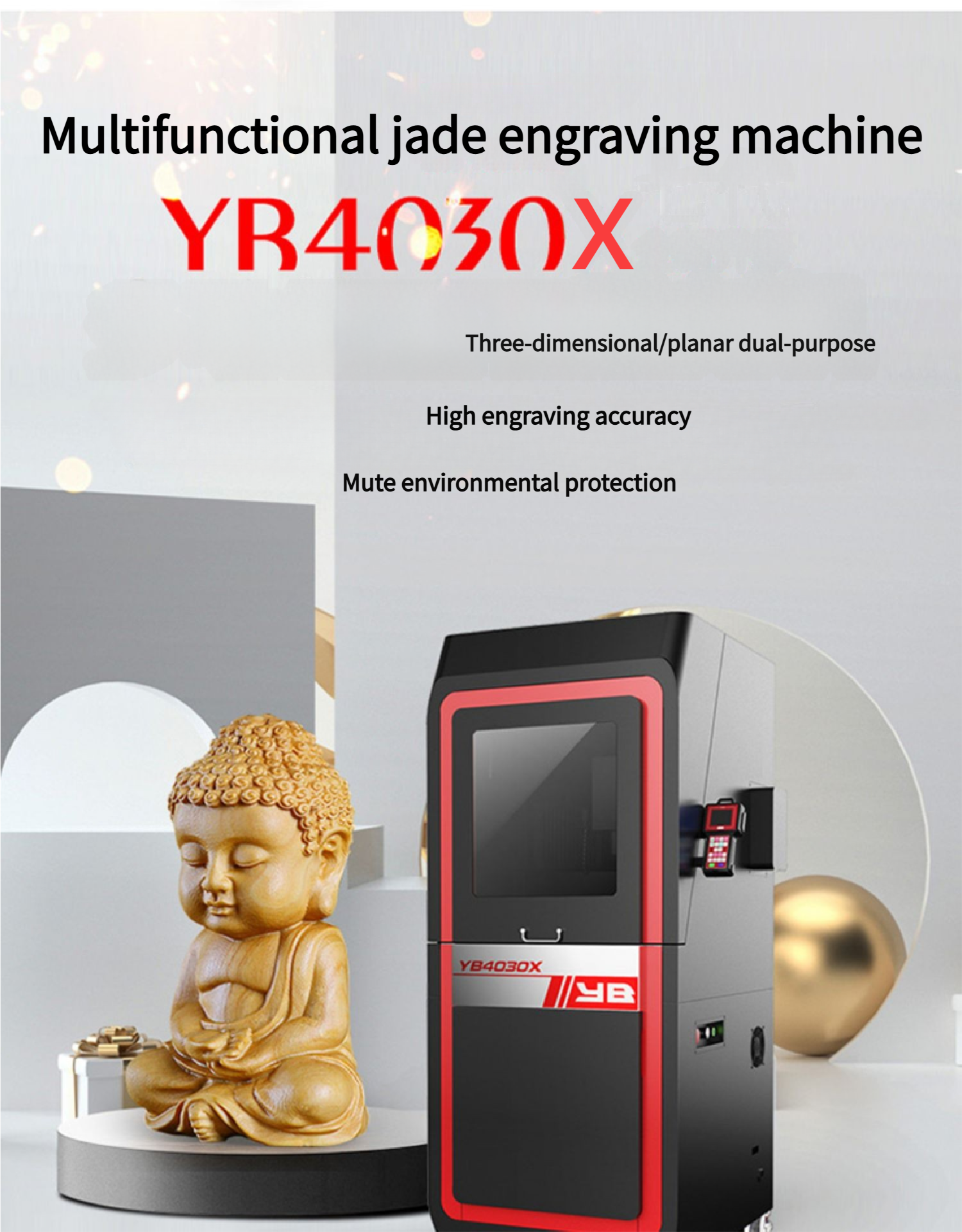 YB4030X High-precision New Upgraded Multifunctional Jade Engraving