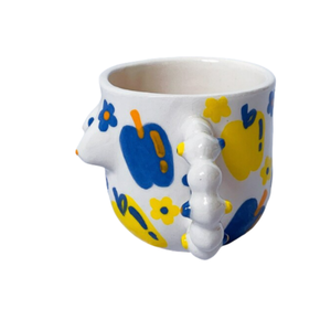 Tazza in ceramica fatta a mano e dipinta a mano con mele in ceramica Post moderne Boobies <span class=keywords><strong>caffè</strong></span> e tazze da tè <span class=keywords><strong>estetica</strong></span> regalo di inaugurazione <span class=keywords><strong>della</strong></span> casa - Product Image 3