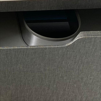 Meuble-lavabo mural de salle de bain moderne de luxe en MDF de 120 cm avec miroir, certifié FSC, durable, facile à nettoyer, garantie de 2 ans