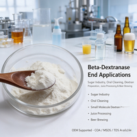 JULYHEALTH Fournisseur d'additifs alimentaires Dextranase CAS 9025-70-1 Enzyme alimentaire Dextranase en poudre Qualité alimentaire Pure à 99%