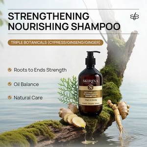 Champú <span class=keywords><strong>Profesional</strong></span> Vegano de Ginseng y Jengibre Anticaída, Unisex, a Base de Hierbas, Nutritivo, 500 ml, Control de Grasa, Marca Privada - Product Image 3
