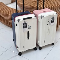 Valise à roulettes 1035 Export Japon avec cadenas, grande capacité, roues silencieuses universelles, poignée télescopique renforcée, robuste pour hommes