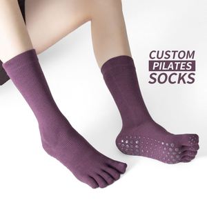 Custom MOQ Cotton Non-Slip Comfortable Silicone Ankle Yoga <b>Socks</b> Wholesale Fitness Anti slip <b>Socks</b> Hosiery Women Yoga <b>Socks</b> - Product Image 1