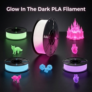 Filament d'imprimante 3D PLA de haute qualité qui brille dans le noir, 1,75 mm, écologique, non toxique, FDM Newmars3dp, 1 kg/rouleau - Product Image 1