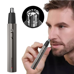 เครื่องเล็มขนจมูก IPX6 กันน้ำ ใช้แบตเตอรี่ เครื่องโกนขนแบบแมนนวล เครื่องเล็มขนหู คิ้ว จมูก ไฟฟ้า สำหรับผู้ชาย ผู้หญิง พกพาสะดวก - Product Image 5