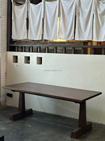 Table de bar en bois massif de style ferme moderne et luxueux pour salon, mobilier pour la maison, café, restaurant, projet d'aménagement intérieur