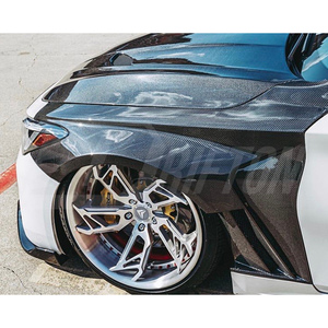 บังโคลนหน้าคาร์บอนไฟเบอร์แบบ Vented V3 สำหรับ Infiniti Q60 ปี 2016-2022 - Product Image 2