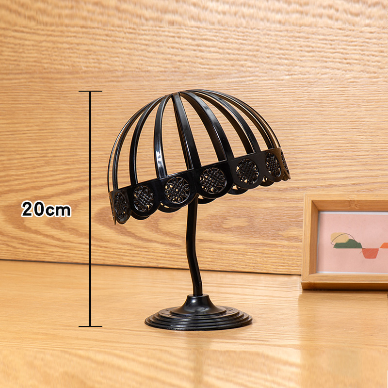 Post-style [hat circumference 56cm, height 20cm] Black