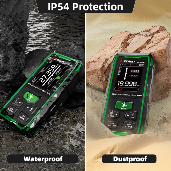 Sndway Dual Laser Measure Distance Meter - 200m Professional