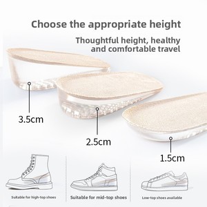 Plantillas de Gel de Silicona para Aumentar la Altura, Invisibles, Antifatiga, Medias Plantillas para Hombres y Mujeres de Baja Estatura - Product Image 4