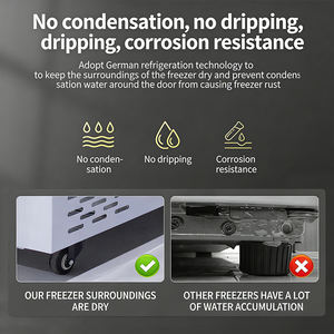 OEM ODM Efficace 550L -65 ℃   <span class=keywords><strong>Congélateur</strong></span> <span class=keywords><strong>coffre</strong></span> à porte coulissante simple pour la conservation sécurisée de glaces, desserts et boissons - Product Image 5