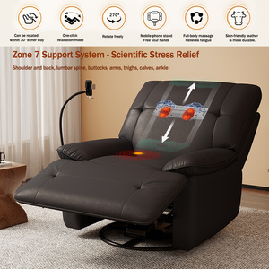 <span class=keywords><strong>Canapé</strong></span> de massage avec support de téléphone intégré pour la recharge sans fil du téléphone, pétrissage et massage pour la relaxation, <span class=keywords><strong>canapé</strong></span> en cuir véritable - Product Image 4