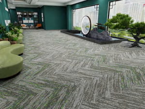 กระเบื้องพรมปูพื้นสำนักงาน PP กันลื่น สำหรับใช้ในบ้านและสำนักงาน - กระเบื้องปูพื้นดีไซน์ใหม่ล่าสุด - Product Image 3