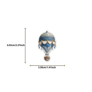 Set di 50 Adesivi Retrò a Forma di <span class=keywords><strong>Mongolfiera</strong></span>, Impermeabili, in PET Trasparente, per Bullet Journal, Decorazione Chitarra, Fai-da-Te - Product Image 6