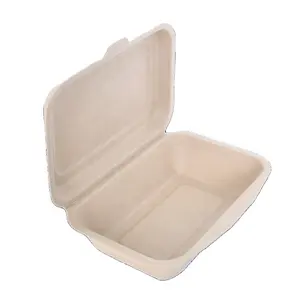 Biodegradable Food Containers Bento Lunch Boxes Takeout Food Cartons Containers Eco Trays Disposable Paper Tableware