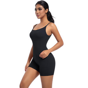 En gros, Combinaisons et Bodys personnalisés pour femmes, style romper à bretelles, sans couture, dos nu, ensemble de yoga, mode 2025, vêtements de sport - Product Image 5