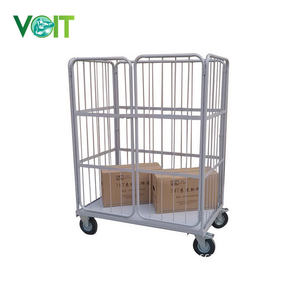 日本の倉庫輸送ポータブル折りたたみネスティングスチールケージロールパレット - Product Image 4