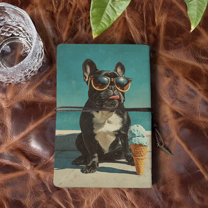 A6 Journal Bueno para Marketing Ideas de Campaña de Estudiantes y Notas de Comportamiento del Consumidor con Gafas de Sol de <span class=keywords><strong>Bulldog</strong></span> Francés Helado P - Product Image 3