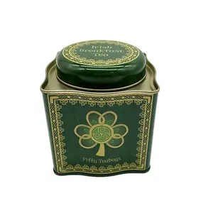 Vintage Blechdose Verpackung für Teebeutel benutzer definierte Druck Metall Tee Caddy Lebensmittel qualität Tee Zinn Behälter
