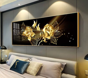 Arte Moderna Fiore Brillante Poster Stampato su Acrilico con Cornice Ecologica Decorazione Murale Dipinto Acrilico <span class=keywords><strong>di</strong></span> Fiori per Soggiorno - Product Image 2