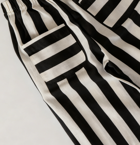 Pantalons décontractés toute la journée, neutres, garçons, été, <span class=keywords><strong>beige</strong></span>, noir, rayé, <span class=keywords><strong>lin</strong></span>, coton, pantalons décontractés à jambes larges pour filles, confortables, enfants - Product Image 3