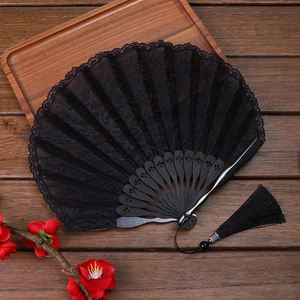 Wholesale 22cm Silk Dance Fans Bamboo Folding Fans for Weddings and <b>Gifts</b> Hot Selling with Beautiful Painted Decoration - Product Image 2