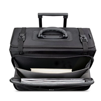 Valise à roulettes OEM personnalisée 1680D pour pilote, avocat, ou ordinateur portable, avec 2 roues pivotantes, bagage d'affaires à roulettes