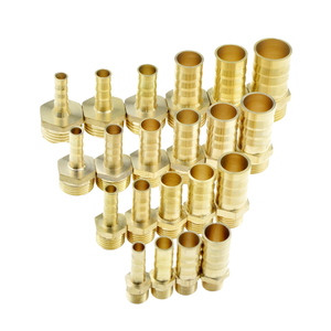 真鍮鋳造パイプ継手 4mm-19mm ホースバーブテール 1/8インチ 1/4インチ 1/2インチ 3/8インチ BSP オスコネクターカプラーアダプター 国際規格 - Product Image 1