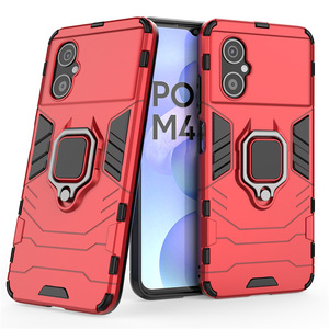 Funda de teléfono con soporte para anillo de dedo de Metal con armadura a prueba de golpes para Xiaomi Redmi 13t 12T 11T 12 pro note <span class=keywords><strong>10</strong></span> K60 Ultra poco X5 - Product Image 1