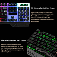 Clavier de jeu à membrane filaire USB 104 touches, rétroéclairage RGB, Plug and Play, prix usine