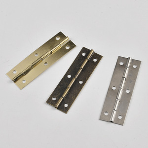 Furniture Hinge 59x20mm Antique Bronze Iron Surface Mount 6-Hole Traditional Style H-Type Antirust Plated Hardware - Product Image 3