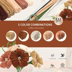 ชุดอุปกรณ์จัดช่อดอกลิลลี่สีน้ำตาลสุดหรู พร้อมอุปกรณ์เสริมครบชุด ไม่เหี่ยวเฉา ตกแต่งบ้านหรือเป็นของขวัญสุดพิเศษ - Product Image 5
