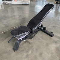Banc pliable super résistant en acier inoxydable réglable avec des dispositifs de sécurité pour l'entraînement de force commercial (unisexe)