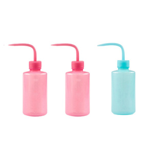 Bouteilles en plastique à presser HBC Factory, best-sellers, 150ML 250ML 500ML 1000ML, pour rinçage des cils, des tatouages et des fleurs (effet gouttelettes) - Product Image 1