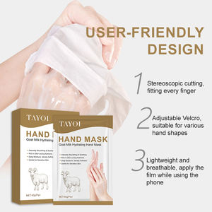 Private Label Natürliche Milchsäure Glättende Handmaske Langanhaltende Feuchtigkeit Seidiges Finish Aufhellende Ziegenmilch-Handmaske - Product Image 2